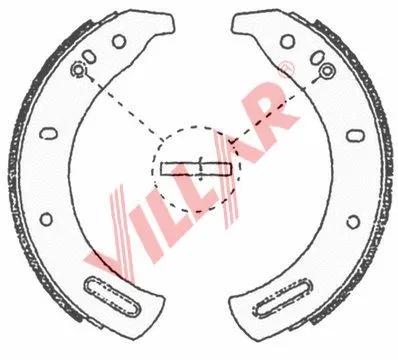 Brake Shoe Set (629.0700)