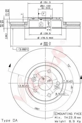 Brake Disc (628.0562)