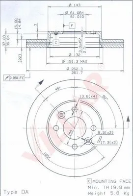 Brake Disc (628.0556)