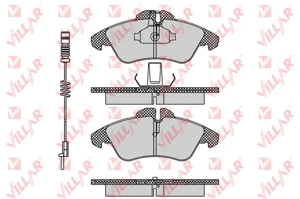 Brake Pad Set, disc brake (626.0608A)