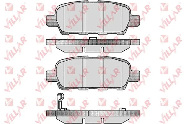 Brake Pad Set, disc brake (626.0857)