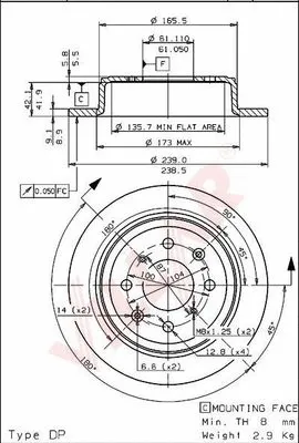 Brake Disc (628.1484)