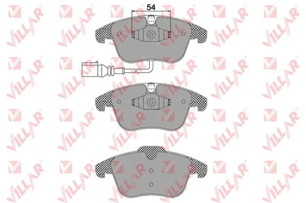 Brake Pad Set, disc brake (626.1392)
