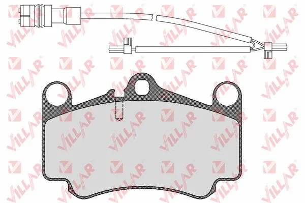 Brake Pad Set, disc brake (626.1588A)
