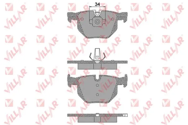 Brake Pad Set, disc brake (626.1472)