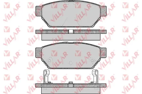 Brake Pad Set, disc brake (626.0547)