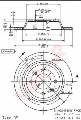 Brake Disc (628.1084)