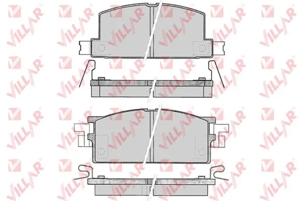 Brake Pad Set, disc brake (626.0287)