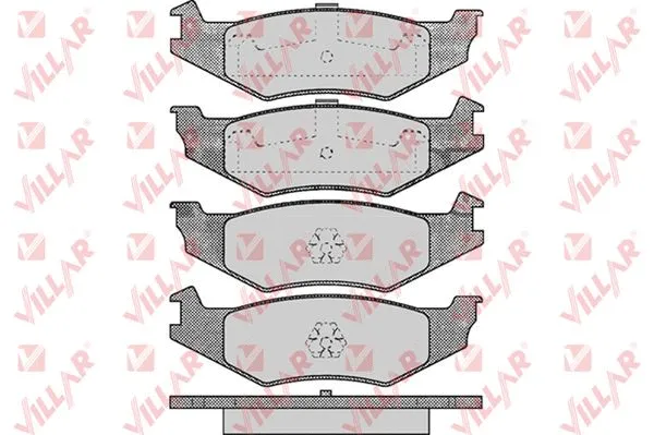 Brake Pad Set, disc brake (626.0456)