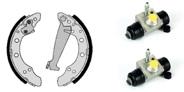 Brake Shoe Set (608.8166)