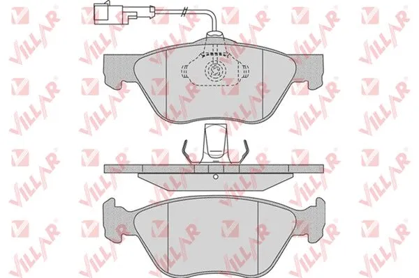 Brake Pad Set, disc brake (626.0720)