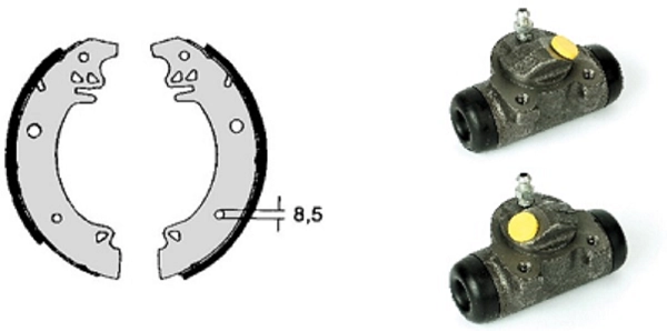 Brake Shoe Set (608.8285)