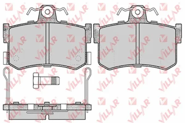Brake Pad Set, disc brake (626.0654)