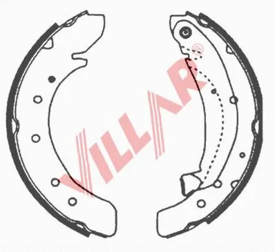 Brake Shoe Set (629.0626)