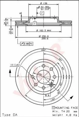Brake Disc (628.1761)