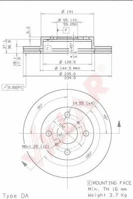 Brake Disc (628.1588)