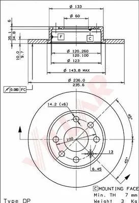Brake Disc (628.0483)