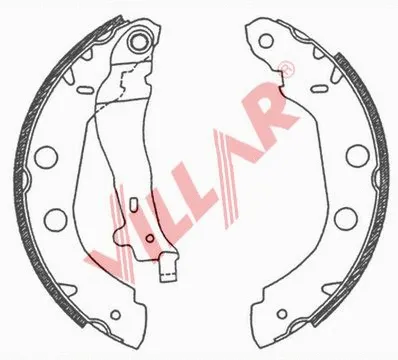 Brake Shoe Set (629.0664)