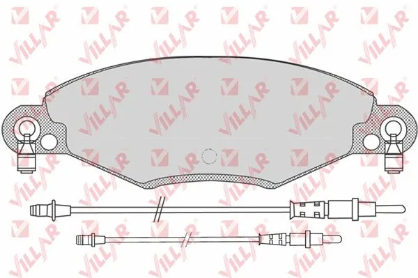 Brake Pad Set, disc brake (626.0799)