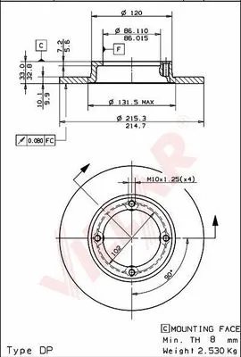 Brake Disc (628.1099)