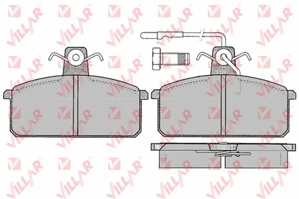 Brake Pad Set, disc brake (626.0100)