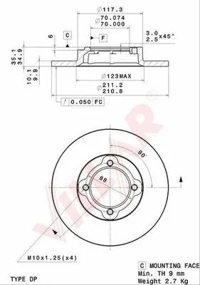 Brake Disc (628.2101)