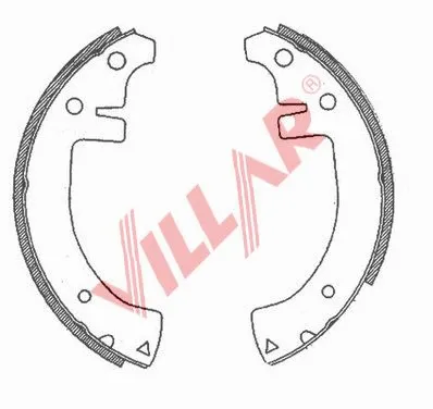 Brake Shoe Set (629.0714)