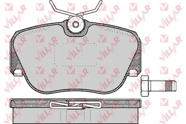 Brake Pad Set, disc brake (626.0302)