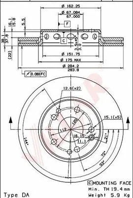 Brake Disc (628.1195)