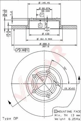 Brake Disc (628.1709)
