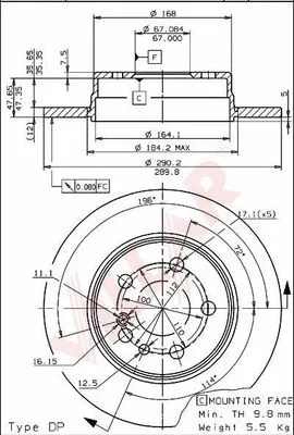 Brake Disc (628.1189)