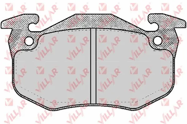 Brake Pad Set, disc brake (626.0484)