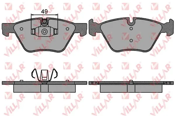 Brake Pad Set, disc brake (626.1511)