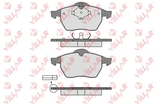 Brake Pad Set, disc brake (626.0639)
