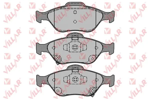 Brake Pad Set, disc brake (626.1283)