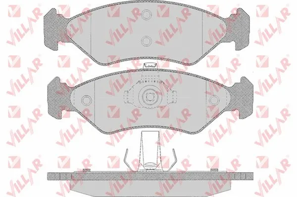 Brake Pad Set, disc brake (626.0655)