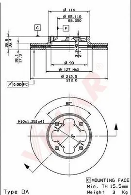 Brake Disc (628.1114)
