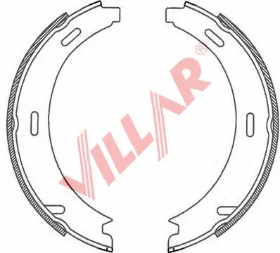 Brake Shoe Set, parking brake (629.0746)