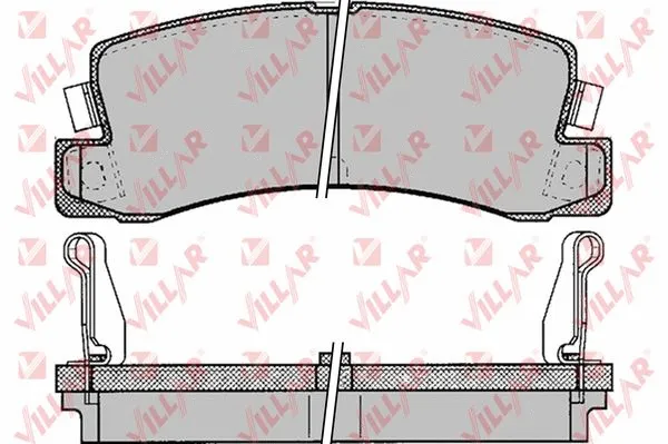 Brake Pad Set, disc brake (626.0061)