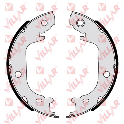 Brake Shoe Set, parking brake (629.C058)