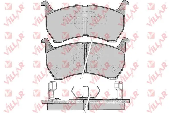 Brake Pad Set, disc brake (626.0371)