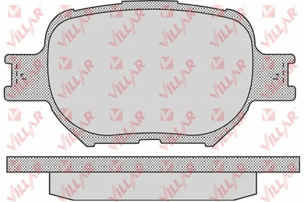 Brake Pad Set, disc brake (626.0837)