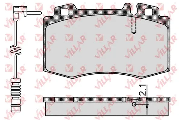 Brake Pad Set, disc brake (626.0899B)