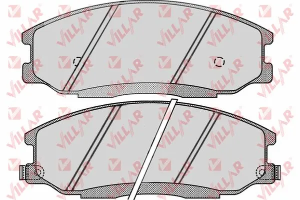 Brake Pad Set, disc brake (626.0860)
