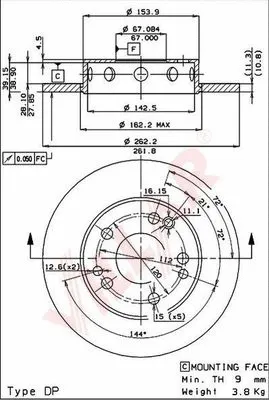 Brake Disc (628.0426)