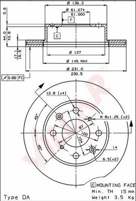 Brake Disc (628.1541)