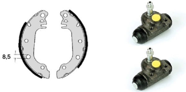 Brake Shoe Set (608.7803)