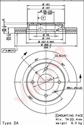 Brake Disc (628.1408)