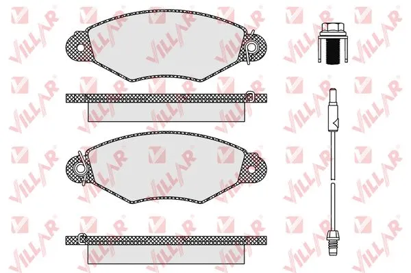 Brake Pad Set, disc brake (626.1106)