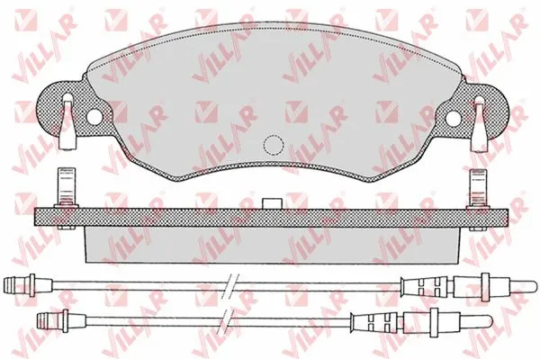 Brake Pad Set, disc brake (626.0792)